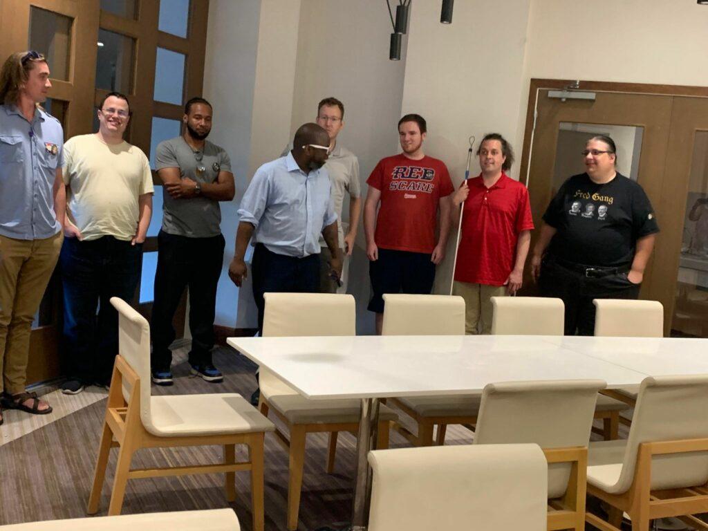 Delegates to the 2022 Libertarian Party of Montgomery County Convention pose for a group photo